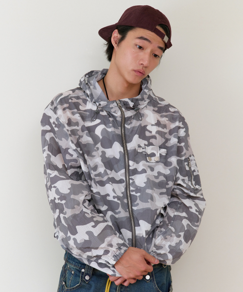 THEVINYLHOUSE（ザバイニルハウス）の「RIBSTOP SHEER WINDBREAKER CAMO（ナイロンジャケット・メンズ・その他・SMALL/MEDIUM/LARGE）」の3枚目の写真