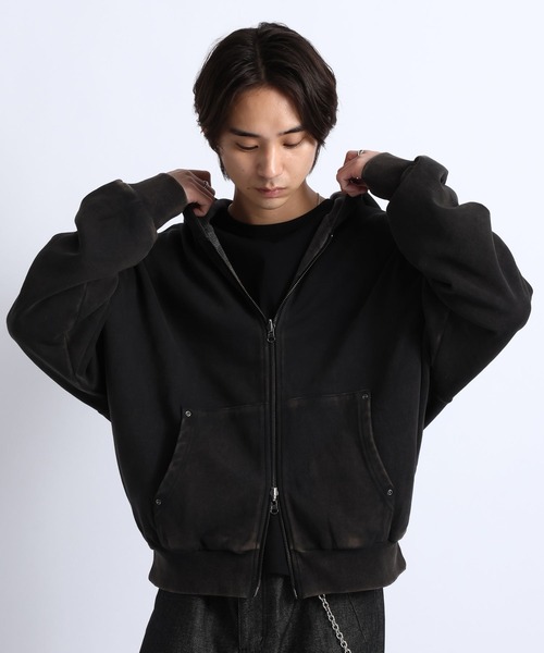 RAGEBLUE(レイジブルー)の「REVERSIBLE CAMOUFLAGE ZIP-UP HOODIE/リバーシブルカモフラ柄ZIPパーカー(パーカー・メンズ・グレー/ブラウン・LARGE/MEDIUM)」の2枚目の写真
