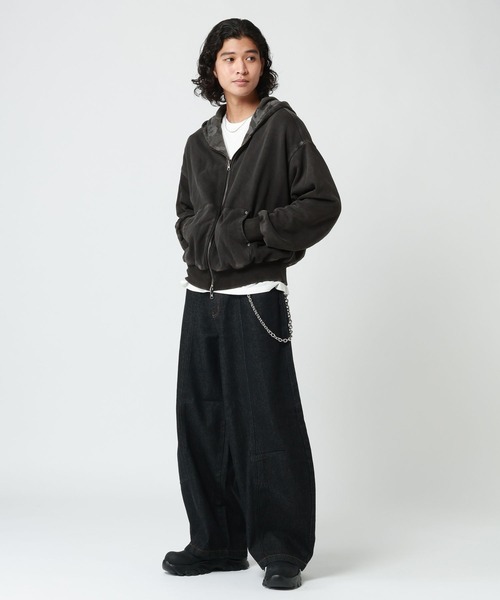 RAGEBLUE(レイジブルー)の「REVERSIBLE CAMOUFLAGE ZIP-UP HOODIE/リバーシブルカモフラ柄ZIPパーカー(パーカー・メンズ・グレー/ブラウン・LARGE/MEDIUM)」の11枚目の写真