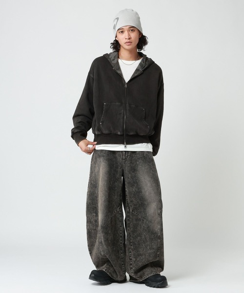 RAGEBLUE(レイジブルー)の「REVERSIBLE CAMOUFLAGE ZIP-UP HOODIE/リバーシブルカモフラ柄ZIPパーカー(パーカー・メンズ・グレー/ブラウン・LARGE/MEDIUM)」の18枚目の写真