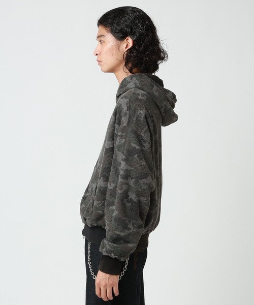 RAGEBLUE(レイジブルー)の「REVERSIBLE CAMOUFLAGE ZIP-UP HOODIE/リバーシブルカモフラ柄ZIPパーカー(パーカー・メンズ・グレー/ブラウン・LARGE/MEDIUM)」の19枚目の写真