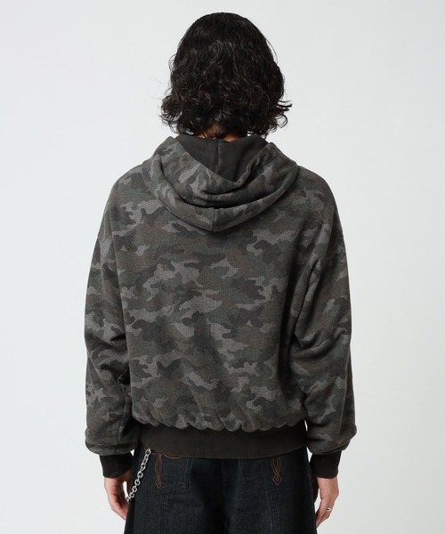 RAGEBLUE(レイジブルー)の「REVERSIBLE CAMOUFLAGE ZIP-UP HOODIE/リバーシブルカモフラ柄ZIPパーカー(パーカー・メンズ・グレー/ブラウン・LARGE/MEDIUM)」の20枚目の写真