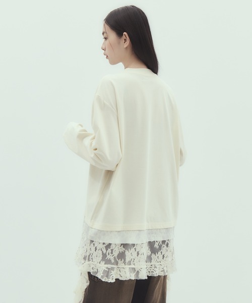 VIVIANO（ヴィヴィアーノ）の「【VIVIANO/ヴィヴィアーノ】《STUDIOUS別注》Circolo Long Sleeve T-Shirt/チルコロロングスリーブTシャツ/ウォッシャブル（Tシャツ/カットソー・レディース・ブラック/ホワイト・FREE）」の8枚目の写真