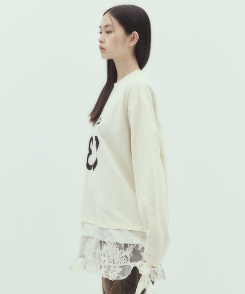 VIVIANO（ヴィヴィアーノ）の「【VIVIANO/ヴィヴィアーノ】《STUDIOUS別注》Circolo Long Sleeve T-Shirt/チルコロロングスリーブTシャツ/ウォッシャブル（Tシャツ/カットソー・レディース・ブラック/ホワイト・FREE）」の7枚目の写真
