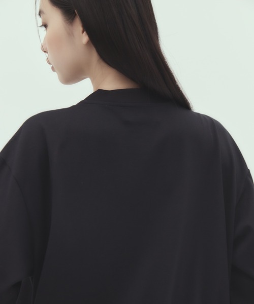 VIVIANO（ヴィヴィアーノ）の「【VIVIANO/ヴィヴィアーノ】《STUDIOUS別注》Circolo Long Sleeve T-Shirt/チルコロロングスリーブTシャツ/ウォッシャブル（Tシャツ/カットソー・レディース・ブラック/ホワイト・FREE）」の16枚目の写真