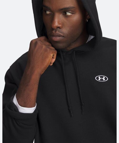 UNDER ARMOUR（アンダーアーマー）の「UAライバルフリース フーディー（ライフスタイル/メンズ）（スウェット・メンズ・ブラック系・2XL/M/S/3XL/XL/L）」の3枚目の写真
