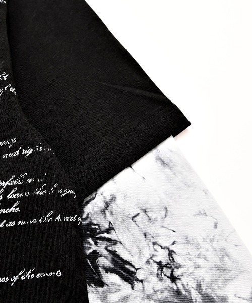 RUDOL（ルドル）の「『RUDOL/ルドル』チェーンレースアップトライバルフェイクレイヤードTシャツ（Tシャツ/カットソー・メンズ・ブラック×レッド/ブラック×ブラック・XL/L/M）」の21枚目の写真