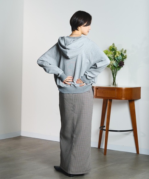 CREOLME(クレオルム)の「CHECK PENCIL SKIRT(スカート・レディース・オレンジ/ブラック・M/S)」の7枚目の写真