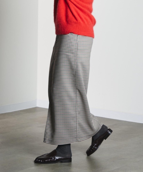 CREOLME(クレオルム)の「CHECK PENCIL SKIRT(スカート・レディース・オレンジ/ブラック・M/S)」の9枚目の写真