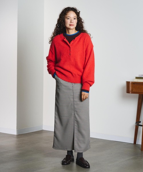 CREOLME(クレオルム)の「CHECK PENCIL SKIRT(スカート・レディース・オレンジ/ブラック・M/S)」の11枚目の写真