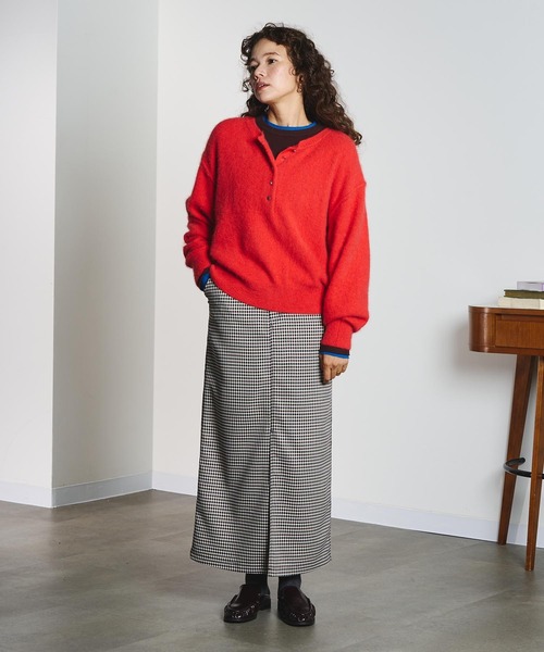 CREOLME(クレオルム)の「CHECK PENCIL SKIRT(スカート・レディース・オレンジ/ブラック・M/S)」の12枚目の写真
