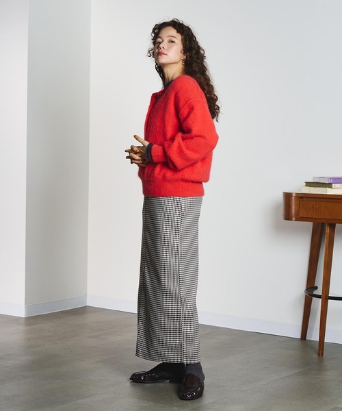 CREOLME(クレオルム)の「CHECK PENCIL SKIRT(スカート・レディース・オレンジ/ブラック・M/S)」の13枚目の写真