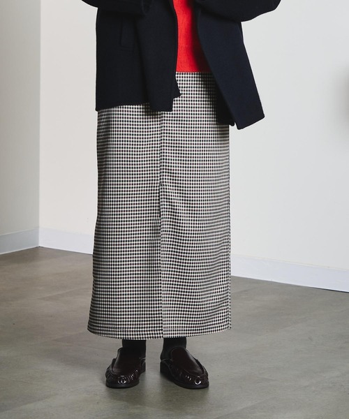 CREOLME(クレオルム)の「CHECK PENCIL SKIRT(スカート・レディース・オレンジ/ブラック・M/S)」の15枚目の写真