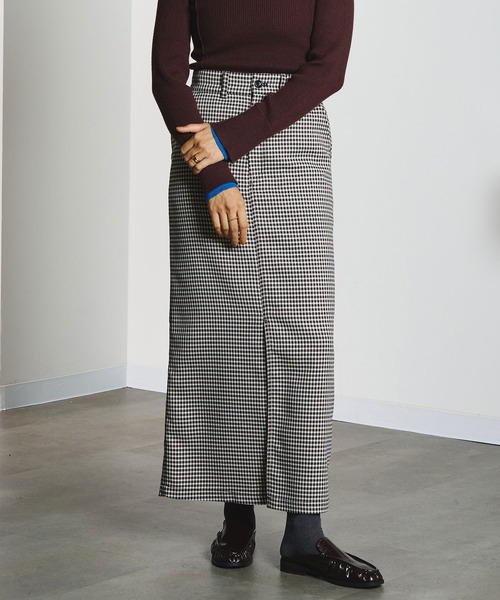 CREOLME(クレオルム)の「CHECK PENCIL SKIRT(スカート・レディース・オレンジ/ブラック・M/S)」の21枚目の写真