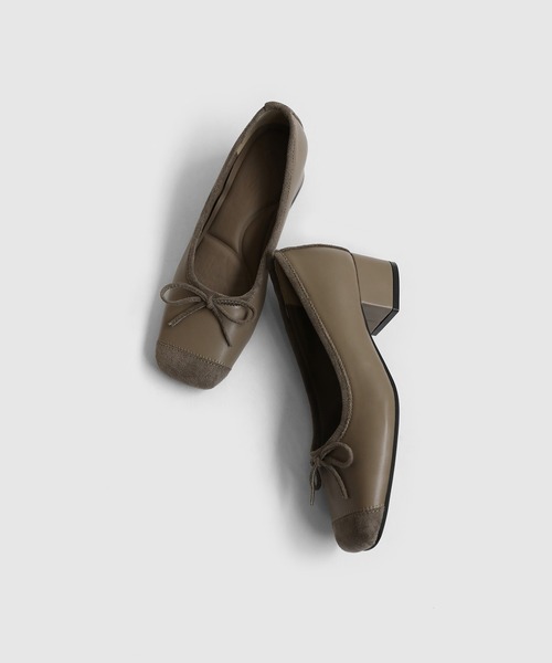 SAPPUN(サプン)の「Deloa(デロア)コンビリボンパンプス(220-65201)SAPPUN(サプン)(パンプス・レディース・ブラック/ブラウン・22.5/24.5/24/23.5/23)」の8枚目の写真