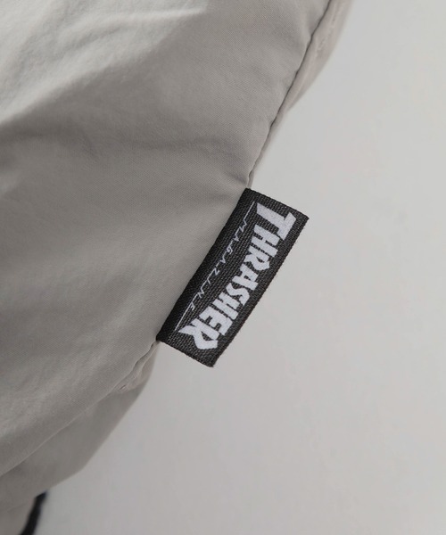 THRASHER(スラッシャー)の「【70】【THRASHER/スラッシャー】リバーシブル ナイロン スタンドジャケット/ボアブルゾン/オーバーサイズ/ロゴ刺繍/UVカット/撥水/ユニセックス/レディース/メンズ(ブルゾン・メンズ・ライトグレー/ブラック/ネイビー/カーキ/ワイン・M/L/XL)」の16枚目の写真