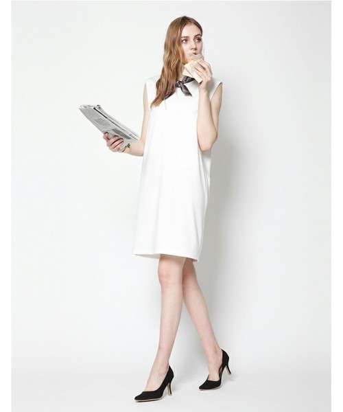 titivate(ティティベイト)の「ワイドアームホールワンピース(ワンピース・レディース・ネイビー/ブルー系その他/ホワイト/チャコールグレー・FREE)」の2枚目の写真