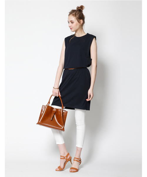 titivate(ティティベイト)の「ワイドアームホールワンピース(ワンピース・レディース・ネイビー/ブルー系その他/ホワイト/チャコールグレー・FREE)」の8枚目の写真