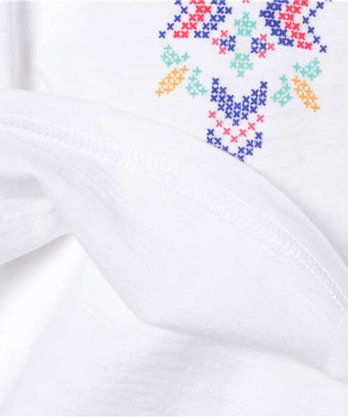 GLOBAL WORK（グローバルワーク）の「【キッズ】ソデフレアプリントシシュウTシャツ半袖/716433（Tシャツ/カットソー・キッズ・ホワイト系その他/ホワイト/その他2・X-LARGE/SMALL/LARGE/MEDIUM）」の10枚目の写真