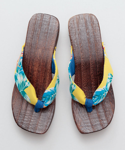 チャイハネ（チャイハネ）の「【チャイハネ】カラコロンサンダル 下駄（サンダル・レディース・パープル/マスタード/ブラウン/レッド/ターコイズブルー/オレンジ/イエロー/ブラック/マルチ/レモンイエロー・M）」の17枚目の写真