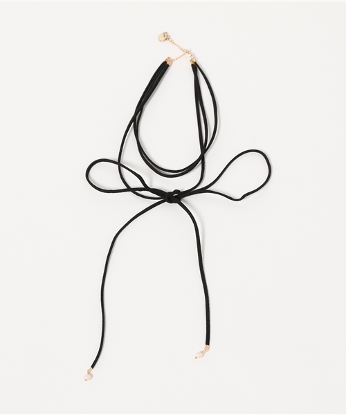 RAY CASSIN（レイカズン）の「Ｖネックポンチ　プルオーバーチョーカーセット（Tシャツ/カットソー・レディース・ブラウン/ブラック/グレイッシュベージュ/ピンク・FREE）」の7枚目の写真