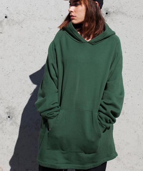 MONKEY TIME（モンキータイム）の「＜CALUX×monkey time＞ ∴ OVERDYE SWEAT HOOD/パーカー◆（パーカー・メンズ・ケリー/ブラック/グレー・MEDIUM/SMALL/X-LARGE/LARGE）」の4枚目の写真