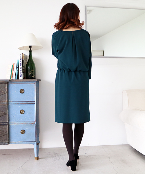 N.(N. Natural Beauty Basic)(エヌエヌナチュラルビューティーベーシック)の「テープフリルドルマンワンピース(ワンピース・レディース・ピンク/グリーン/ベージュ/ネイビー・MEDIUM)」の20枚目の写真