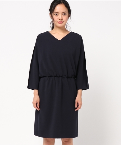 N.(N. Natural Beauty Basic)(エヌエヌナチュラルビューティーベーシック)の「テープフリルドルマンワンピース(ワンピース・レディース・ピンク/グリーン/ベージュ/ネイビー・MEDIUM)」の5枚目の写真
