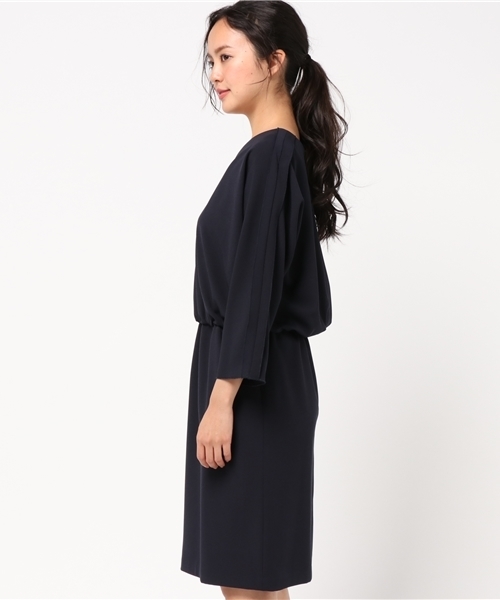 N.(N. Natural Beauty Basic)(エヌエヌナチュラルビューティーベーシック)の「テープフリルドルマンワンピース(ワンピース・レディース・ピンク/グリーン/ベージュ/ネイビー・MEDIUM)」の6枚目の写真