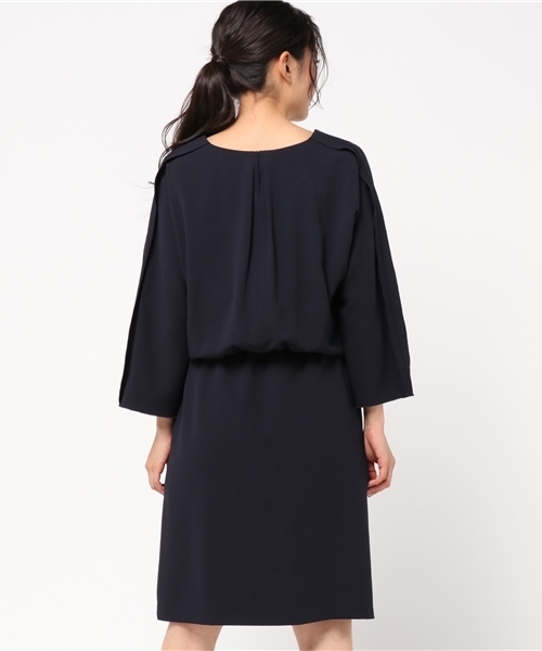 N.(N. Natural Beauty Basic)(エヌエヌナチュラルビューティーベーシック)の「テープフリルドルマンワンピース(ワンピース・レディース・ピンク/グリーン/ベージュ/ネイビー・MEDIUM)」の7枚目の写真