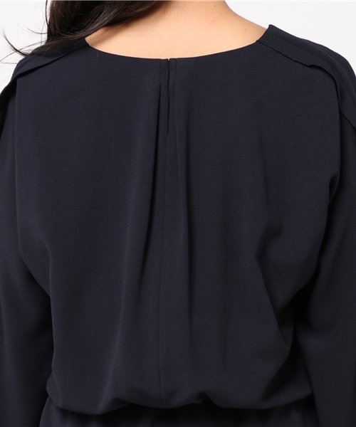 N.(N. Natural Beauty Basic)(エヌエヌナチュラルビューティーベーシック)の「テープフリルドルマンワンピース(ワンピース・レディース・ピンク/グリーン/ベージュ/ネイビー・MEDIUM)」の10枚目の写真