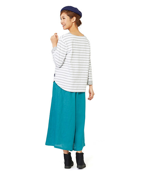 Live in comfort(リブインコンフォート)の「リブ イン コンフォート ふわっとスカート見え麻混ロングキュロット(その他パンツ・レディース・グリーン/ブルー/オレンジ/ピンク/マスタード・MEDIUM/LARGE/SL/X-LARGE/XX-LARGE/SMALL/NS/NM)」の10枚目の写真