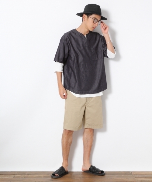 RAGEBLUE（レイジブルー）の「【抗菌防臭/吸水速乾】カラーツイルショーツ/751772（その他パンツ・メンズ・ネイビー/ベージュ/グリーン/ホワイト/ブラック/ピンク系その他/オリーブ/ワインレッド・LARGE/SMALL/MEDIUM/X-LARGE）」の9枚目の写真