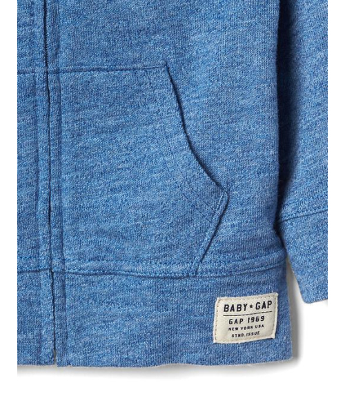 GAP(ギャップ)の「スラブ ジップパーカー(パーカー・キッズ・ブルー・60cm/80cm/70cm/50cm/90cm)」の3枚目の写真