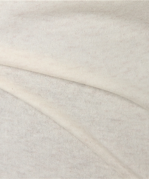 Samansa Mos2(サマンサ モスモス)の「ガーゼベア天無地タートル(Tシャツ/カットソー・レディース・チャコールグレー/モカ/グリーン/マスタード/レッド/キナリ・フリ-)」の8枚目の写真