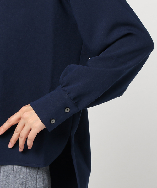 Emma Taylor（エマテイラー）の「バックロングトップス×リブニットスカート セットアップ（セットアップ・レディース・ネイビー/オフホワイト/ダークオレンジ・38/36）」の11枚目の写真