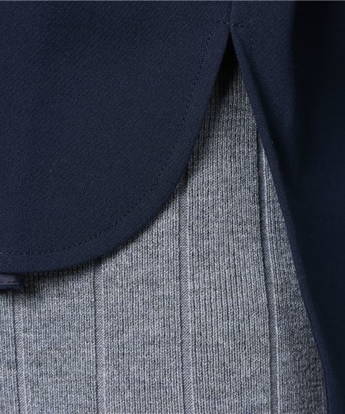 Emma Taylor（エマテイラー）の「バックロングトップス×リブニットスカート セットアップ（セットアップ・レディース・ネイビー/オフホワイト/ダークオレンジ・38/36）」の16枚目の写真