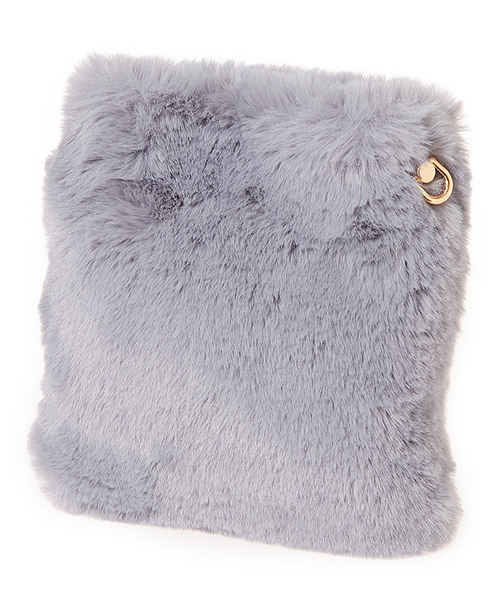 Color（カラー）の「エコファースクエアショルダーバッグ（ショルダーバッグ・レディース・ブラック/ホワイト/ブルー/スモークピンク/グレー/キャメル・FREE）」の13枚目の写真