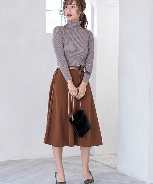 Color（カラー）の「エコファースクエアショルダーバッグ（ショルダーバッグ・レディース・ブラック/ホワイト/ブルー/スモークピンク/グレー/キャメル・FREE）」の17枚目の写真