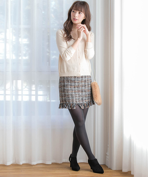 Color（カラー）の「エコファースクエアショルダーバッグ（ショルダーバッグ・レディース・ブラック/ホワイト/ブルー/スモークピンク/グレー/キャメル・FREE）」の21枚目の写真