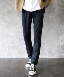 THE CASUAL | TRストレッチテーパードスラックス 無地/チェック/ストライプ/パイソン(スラックス)