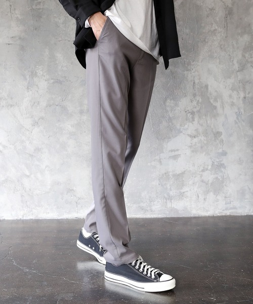 THE CASUAL(カジュアル)の「TRストレッチスキニーテーパードスラックス【セットアップ対応】(スラックス)」|ベージュ系その他3