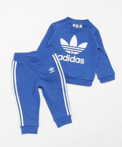 adidas(アディダス)の「アディカラー オリジナルス INFANT TREFOIL CREW(ジャージ・キッズ・ピンク/ブラック/ブルー・100/80/90)」の3枚目の写真