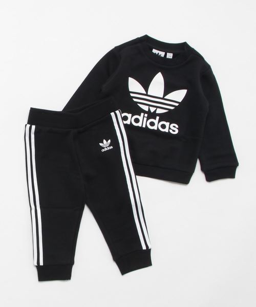 adidas(アディダス)の「アディカラー オリジナルス INFANT TREFOIL CREW(ジャージ・キッズ・ピンク/ブラック/ブルー・100/80/90)」の2枚目の写真