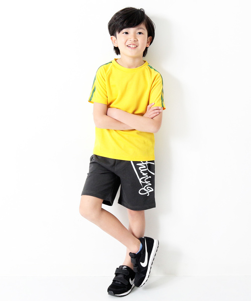 devirock（デビロック）の「袖ライン入り半袖Tシャツ 吸汗速乾 スポーツミックス（Tシャツ/カットソー・キッズ・ブラック/ブルー/レッド/ネイビー/イエロー・100cm/110cm/120cm/140cm/160cm/150cm/130cm）」の12枚目の写真