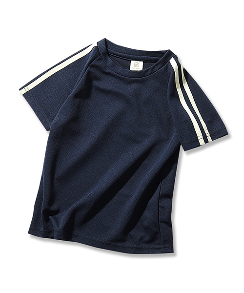 devirock（デビロック）の「袖ライン入り半袖Tシャツ 吸汗速乾 スポーツミックス（Tシャツ/カットソー・キッズ・ブラック/ブルー/レッド/ネイビー/イエロー・100cm/110cm/120cm/140cm/160cm/150cm/130cm）」の15枚目の写真