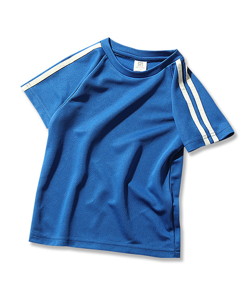devirock（デビロック）の「袖ライン入り半袖Tシャツ 吸汗速乾 スポーツミックス（Tシャツ/カットソー・キッズ・ブラック/ブルー/レッド/ネイビー/イエロー・100cm/110cm/120cm/140cm/160cm/150cm/130cm）」の16枚目の写真