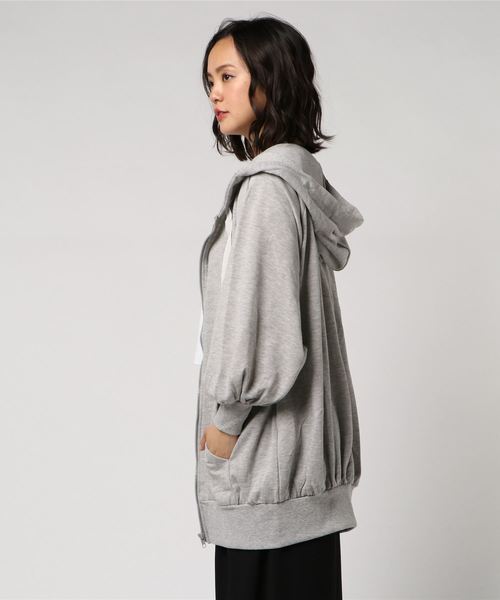 Heather（ヘザー）の「BIGウラケパーカー　795853（パーカー・レディース・ベージュ/ラベンダー/ヘザーグレー・FREE）」の4枚目の写真