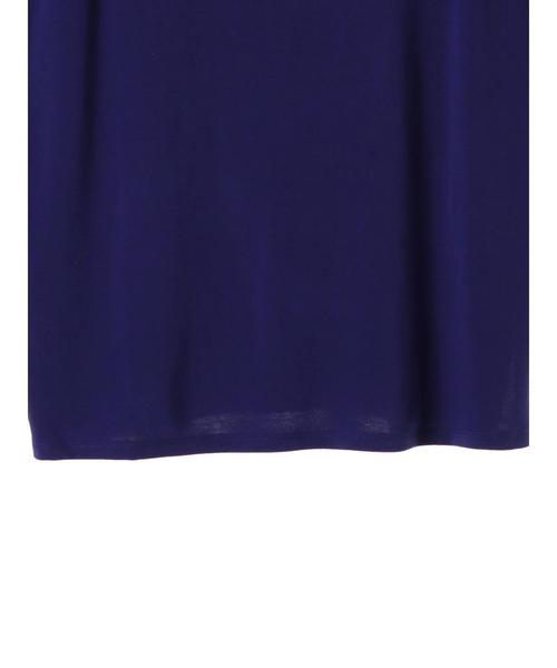 AMERICAN HOLIC(アメリカンホリック)の「・半袖シャーリング使いチュニック(Tシャツ/カットソー・レディース・ブラック/オフホワイト/カーキ/ブルー・FREE)」の12枚目の写真
