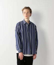 Steven Alan | ＜Steven Alan＞STRIPE PULLOVER REGULAR COLLAR SHIRT-BOLD/シャツ(シャツ/ブラウス)